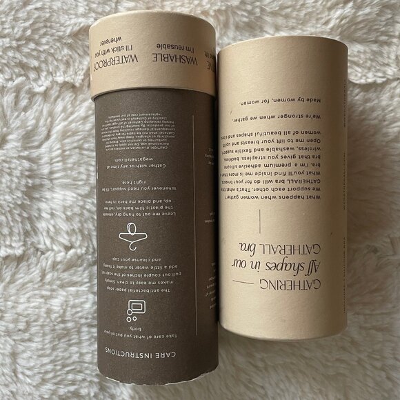 Gatherall Backless Sticky Bra Cup Size D In Mocha - Picture 5 of 5